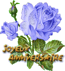 gif joyeux anniversaire rose mauve